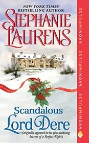 Book cover for "Scandalous Lord Dere" by Stephanie Laurens