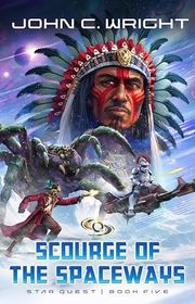 Book cover for "Scourge of the Spaceways"