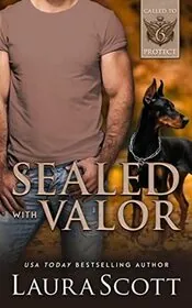 Book cover for "Sealed with Valor" by Laura Scott