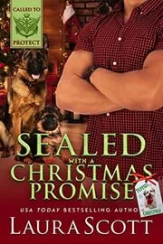 Book cover for "Sealed with a Christmas Promise" by Laura Scott