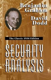 Book cover for "Security Analysis" by Benjamin Graham and David Dodd