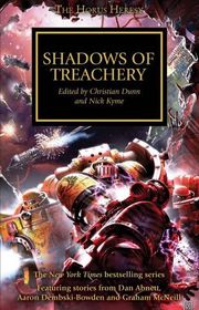Book cover for "Shadows of Treachery"