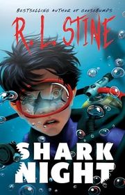 Book cover for "Shark Night" by R.L. Stine