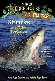 Book cover for "Sharks and Other Predators" by Mary Pope Osborne