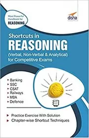 Book cover for "Shortcuts in Reasoning" by Disha Experts