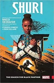 Book cover for "Shuri" by Nnedi Okorafor