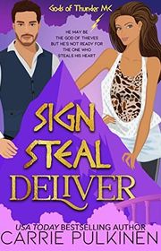 Book cover for "Sign Steal Deliver" by Carrie Pulkinen