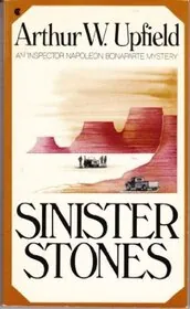 Book cover for "Sinister Stones / Cake in the Hat Box" by Arthur Upfield