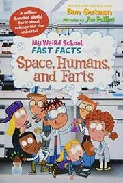 Book cover for "Space, Humans, and Farts" by Dan Gutman