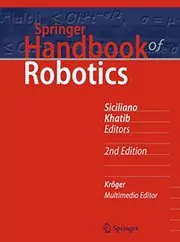 Book cover for "Springer Handbook of Robotics" by Bruno Siciliano