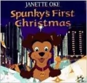 Book cover for "Spunky's First Christmas" by Janette Oke