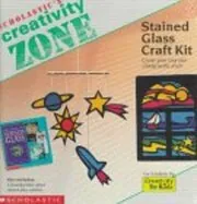 Book cover for "Stained Glass Craft Kit" by Nancy Krulik