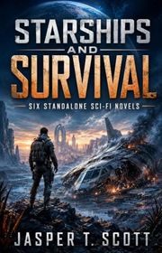 Book cover for "Starships and Survival" by Jasper T Scott