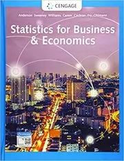 Book cover for "Statistics for Business & Economics" by David R. Anderson