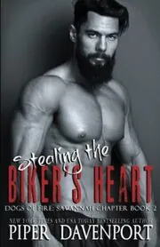 Book cover for "Stealing the Biker's Heart" by Piper Davenport