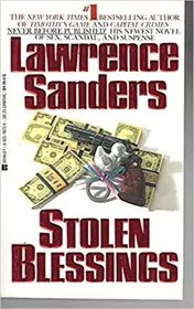 Book cover for "Stolen Blessings" by Lawrence Sanders