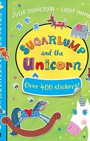 Book cover for "Sugarlump and the Unicorn Sticker Book"