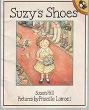 Book cover for "Suzy's Shoes" by Susan Hill