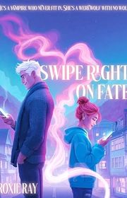 Book cover for "Swipe Right on Fate" by Roxie Ray