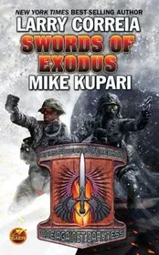 Book cover for "Swords of Exodus" by Larry Correia
