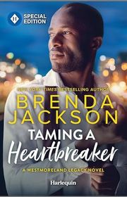 Book cover for "Taming a Heartbreaker" by Brenda Jackson