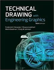 Book cover for "Technical Drawing with Engineering Graphics" by Frederick Giesecke