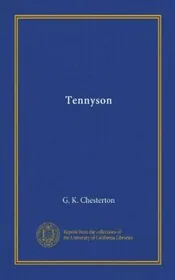 Book cover for "Tennyson" by Gilbert Keith Chesterton