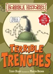 Book cover for "Terrible Trenches" by Terry Deary