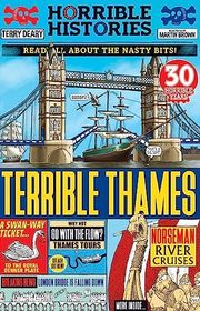 Book cover for "Terrible Thames" by Terry Deary