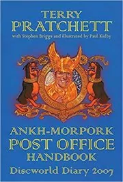 Book cover for "The Ankh-Morpork Post Office Handbook"