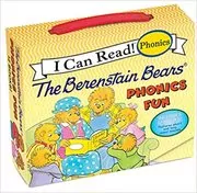 Book cover for "The Berenstain Bears 12-Book Phonics Fun!" by Jan Berenstain