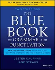 Book cover for "The Blue Book of Grammar and Punctuation" by Lester Kaufman