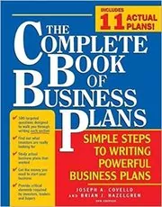 Book cover for "The Complete Book of Business Plans" by Joseph A Covello