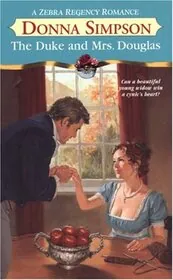 Book cover for "The Duke And Mrs. Douglas" by Donna Lea Simpson