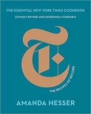 Book cover for "The Essential New York Times Cookbook" by Amanda Hesser