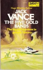 Book cover for "The Five Gold Bands / The Space Pirate" by Jack Vance