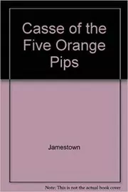 Book cover for "The Five Orange Pips" by Arthur Conan Doyle