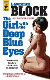 Book cover for "The Girl with the Deep Blue Eyes" by Lawrence Block