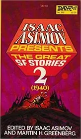 Book cover for "The Great SF Stories 2 (1940)" by Isaac Asimov