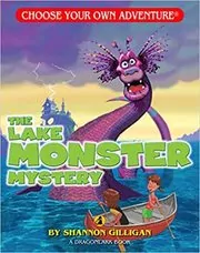 Book cover for "The Lake Monster Mystery" by Shannon Gilligan
