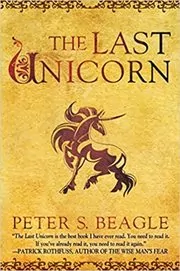 Book cover for "The Last Unicorn" by Peter S. Beagle