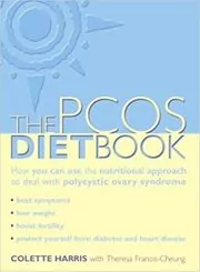 Book cover for "The PCOS Diet Book" by Colette Harris