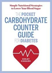 Book cover for "The Pocket Carbohydrate Counter Guide for Diabetes" by Shelby Kinnaird