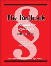 Book cover for "The Redbook" by Bryan A. Garner