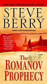 Book cover for "The Romanov Prophecy" by Steve Berry