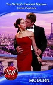 Book cover for "The Sicilian's Innocent Mistress" by Carole Mortimer