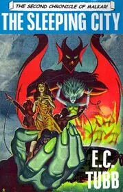 Book cover for "The Sleeping City" by EC Tubb