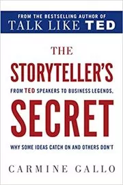 Book cover for "The Storyteller's Secret" by Carmine Gallo