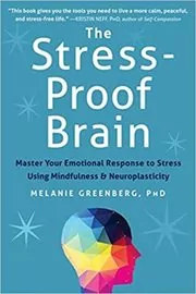 Book cover for "The Stress-Proof Brain" by Melanie Greenberg
