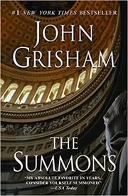 Book cover for "The Summons" by John Grisham